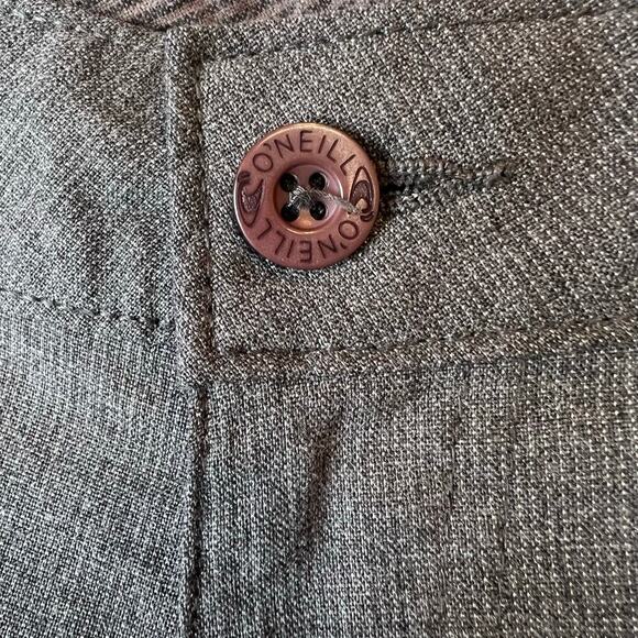 O'NEILL 9.5" Flat Front Chino Shorts 21" Outseam in Grey Men's 32" Waist - Picture 9 of 11